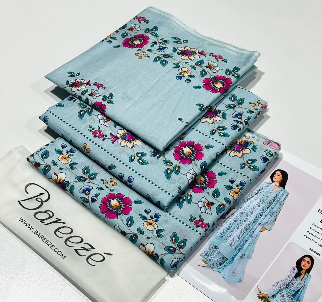 BARREZA LAWN 3PCS UNSTICHED