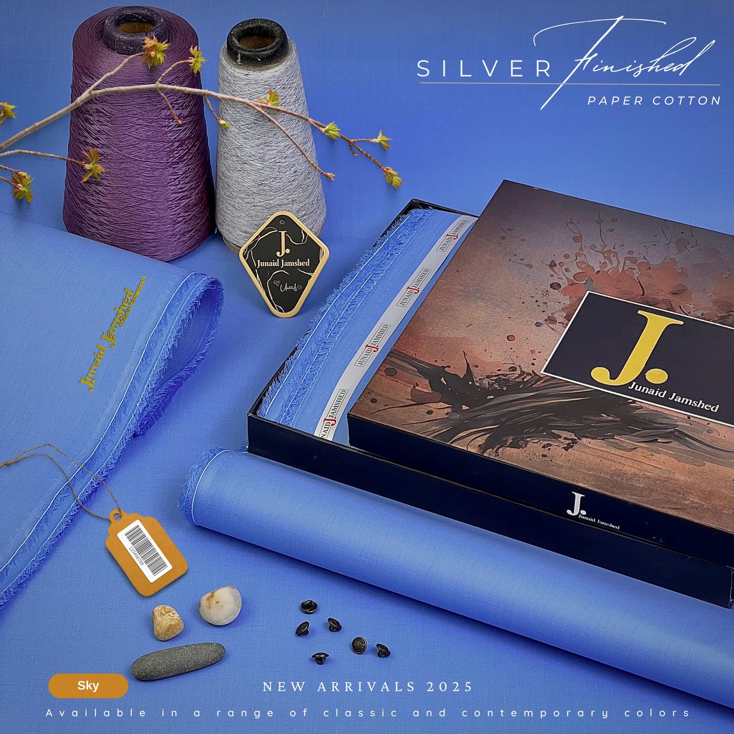 Junaid Jamshed New Arrival Unstitched Cotton (2025)