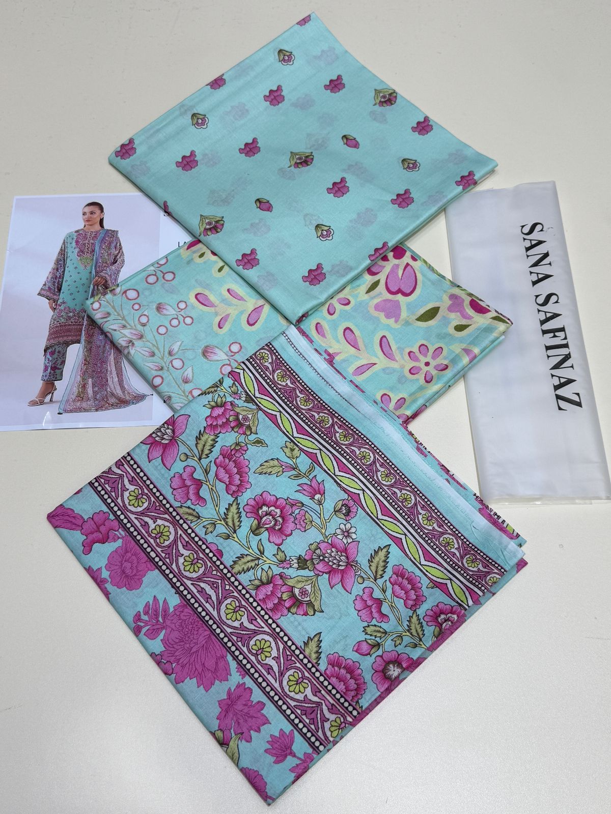 SANA SAFINAZ 3PCS UNSTICHED LAWN