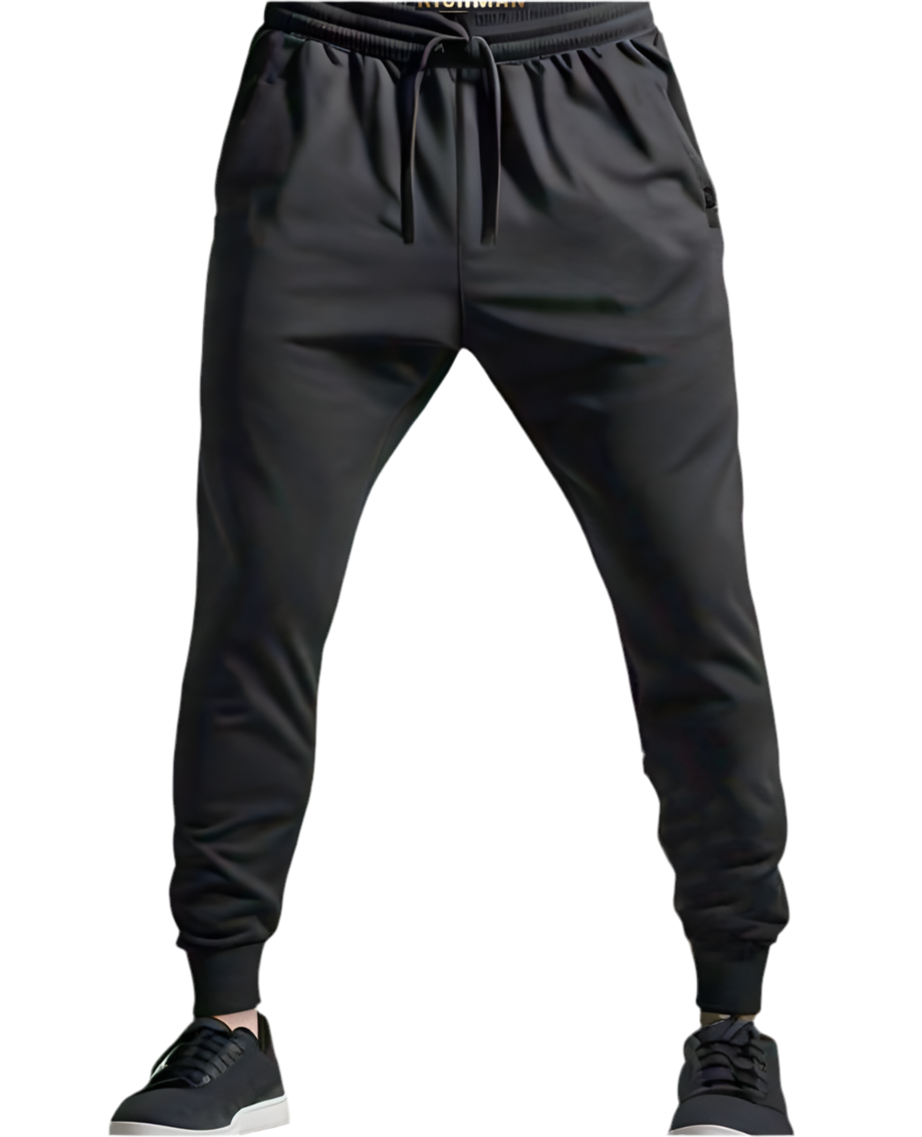Mens Fleece SweatShirt Track Suit In Black Printed Design