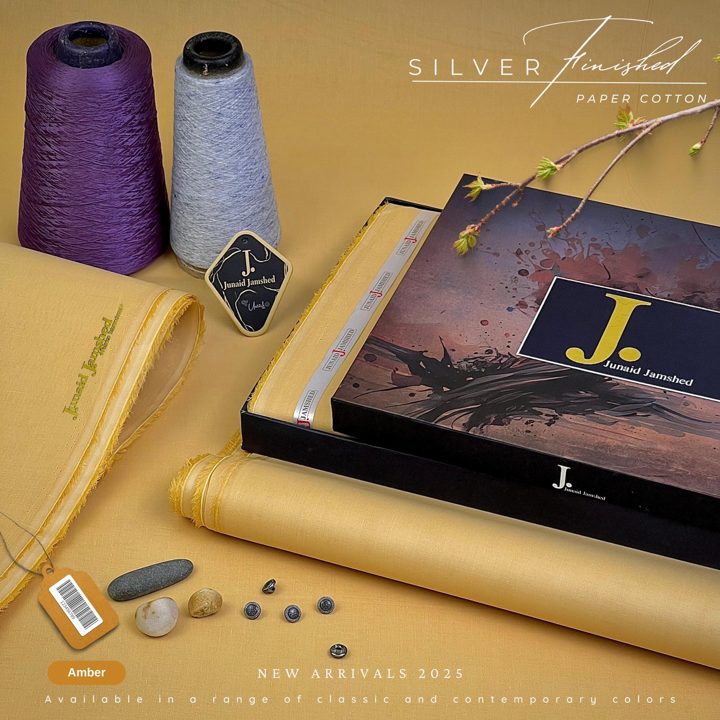 Junaid Jamshed New Arrival Unstitched  Cotton (2025)