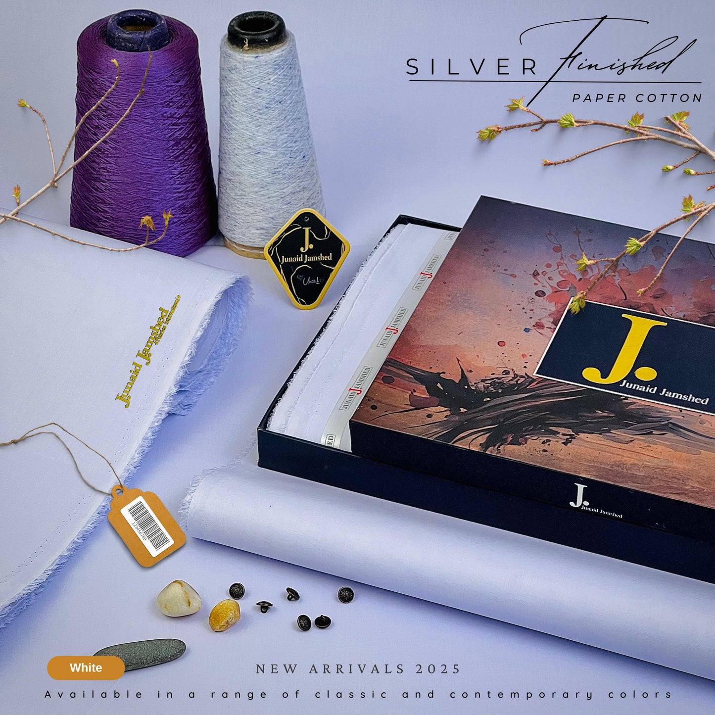 Junaid Jamshed New Arrival Unstitched  Cotton (2025)