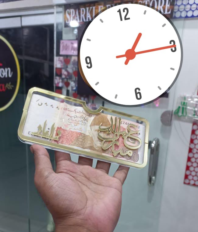 ACRYLIC GOLDEN EIDI ENVELOP