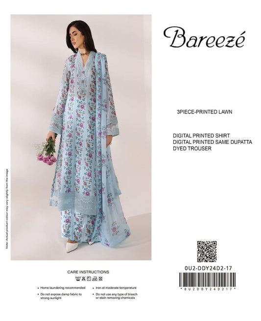 BARREZA LAWN 3PCS UNSTICHED