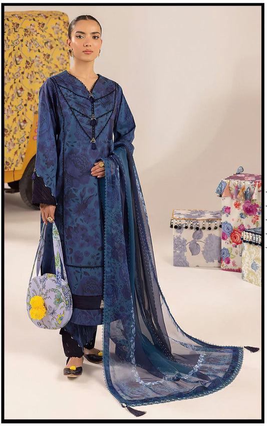 SANA SAFINAZ 3PCS UNSTICHED LAWN