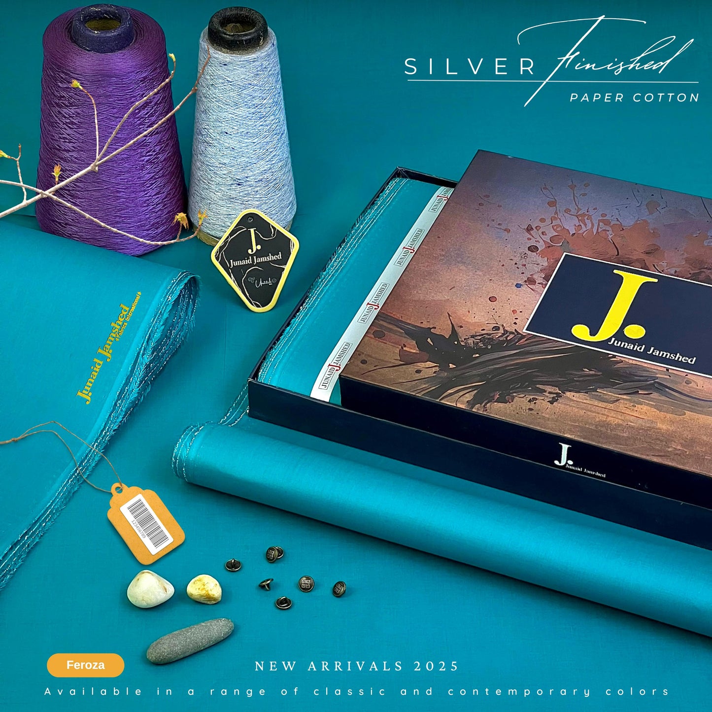 Junaid Jamshed New Arrival Unstitched  Cotton (2025)