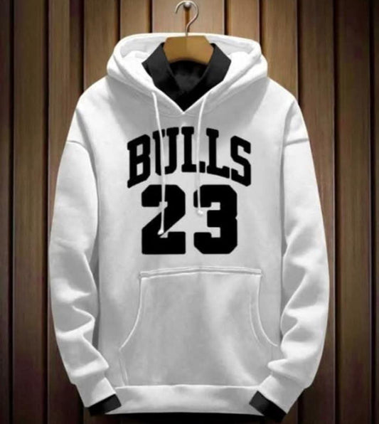 Mens Printed Fleece Hoodie Cozy-Comfort