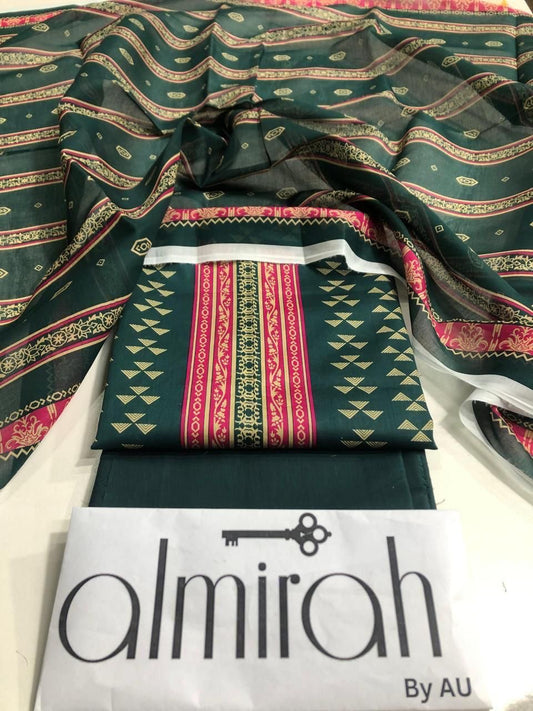 ALMIRAH 🗝️ LAWN UNSTICHED 3PCS