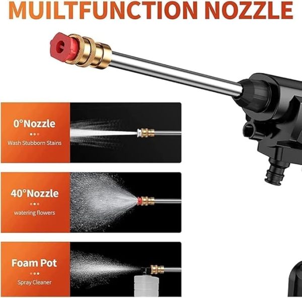 AUTOMATIC CORDLESS WIRELESS CAR WASH GUN