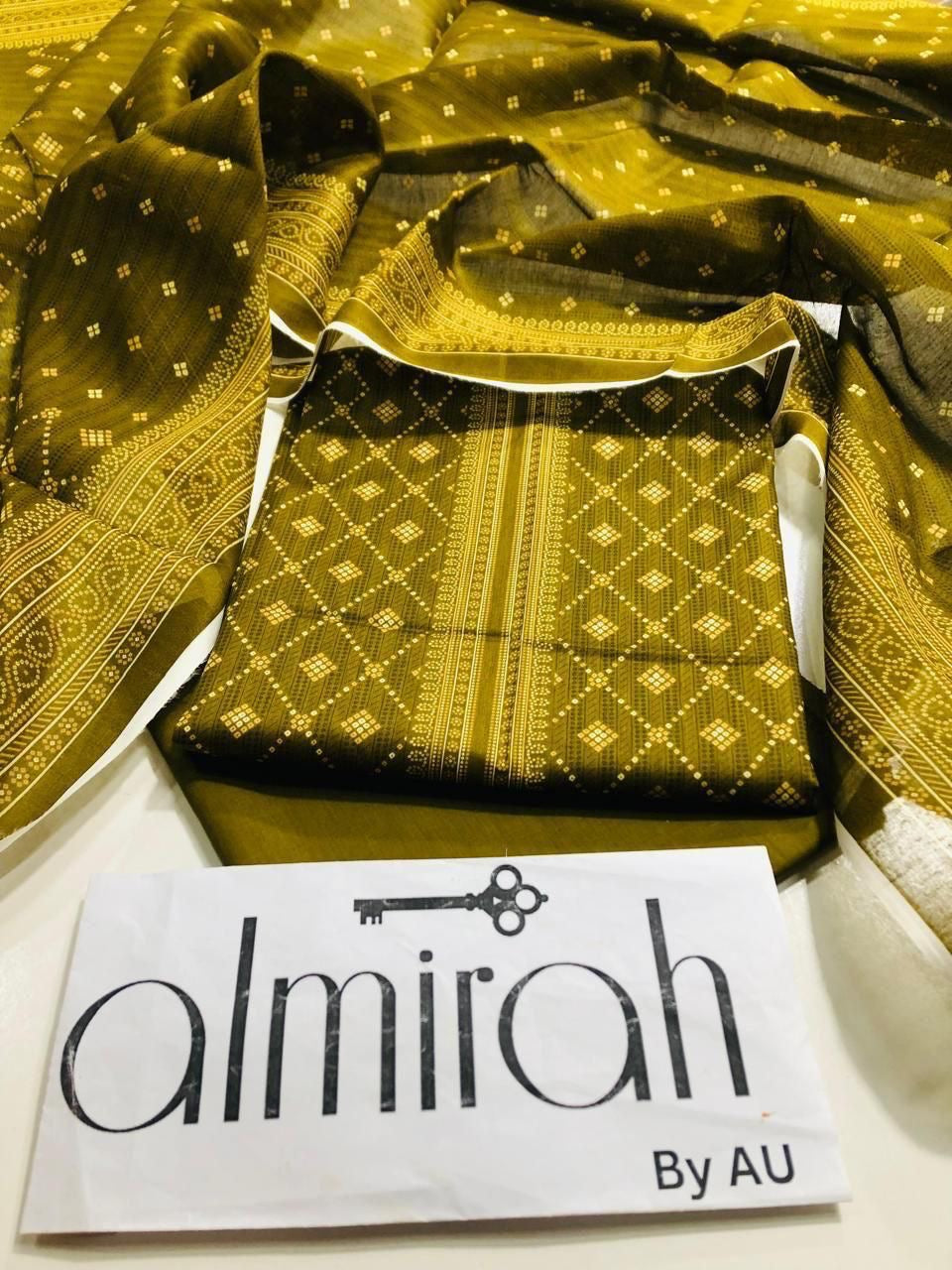 ALMIRAH 🗝️ LAWN UNSTICHED 3PCS