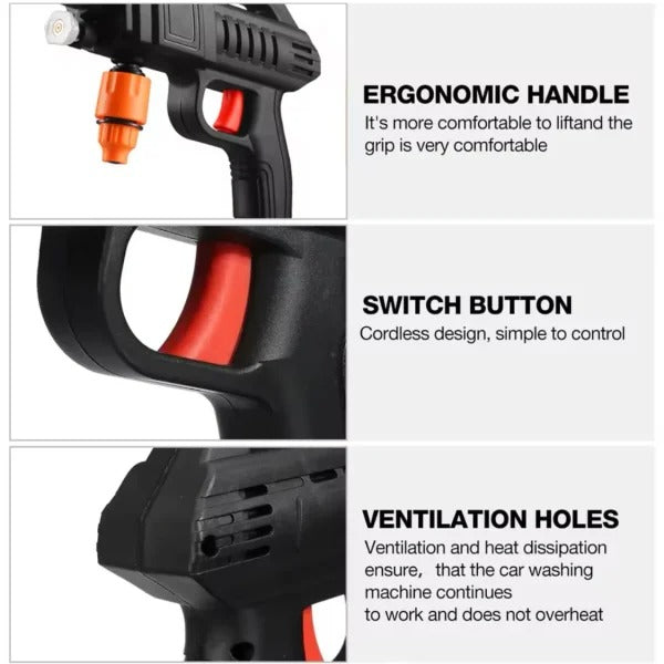 AUTOMATIC CORDLESS WIRELESS CAR WASH GUN