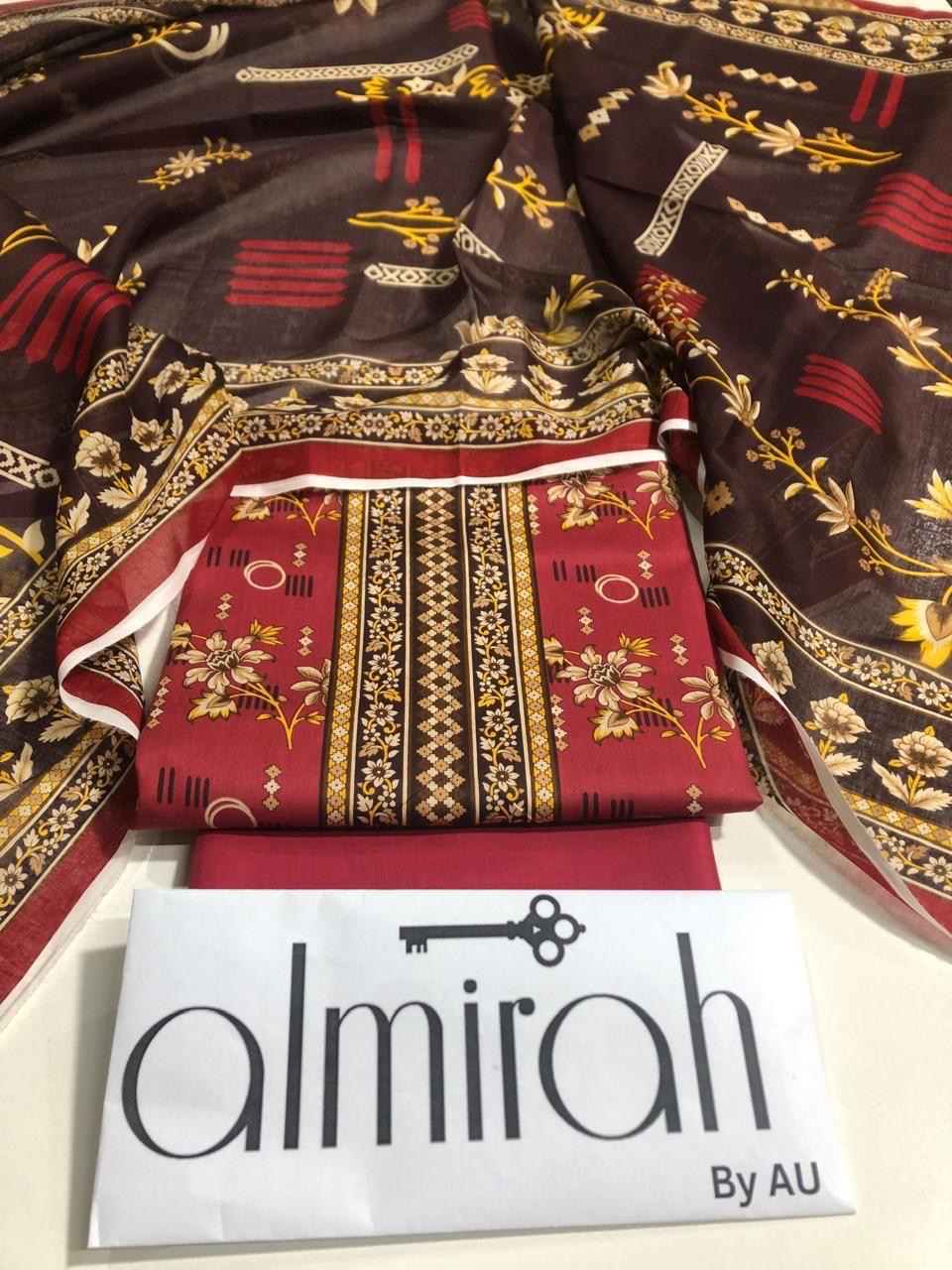 ALMIRAH 🗝️ LAWN UNSTICHED 3PCS