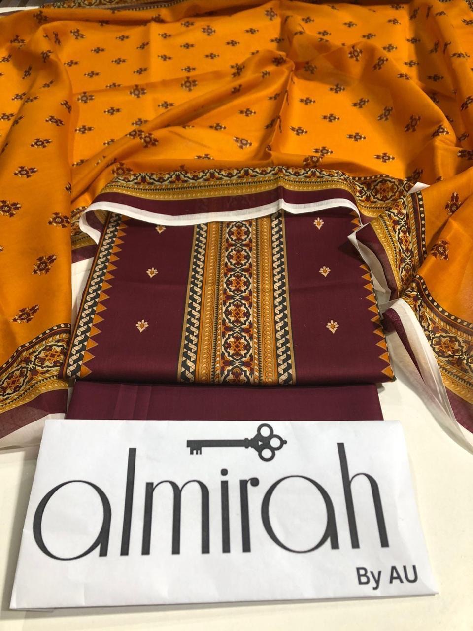 ALMIRAH 🗝️ LAWN UNSTICHED 3PCS