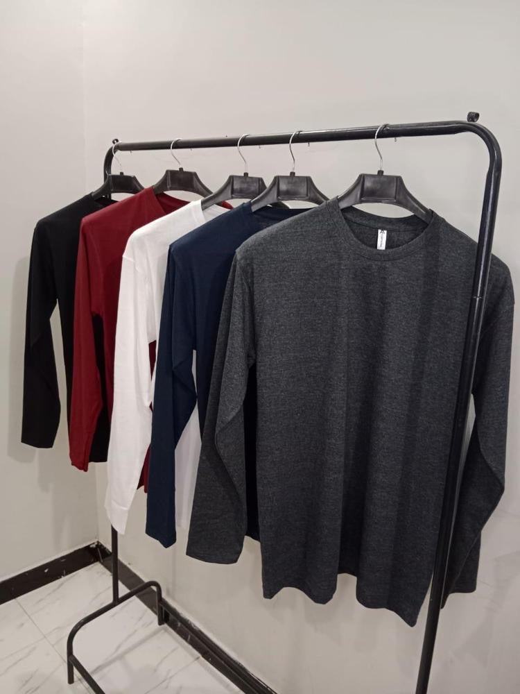 Men’s Stitched Plain Jersey Full Sleeves Shirts Pack of 5